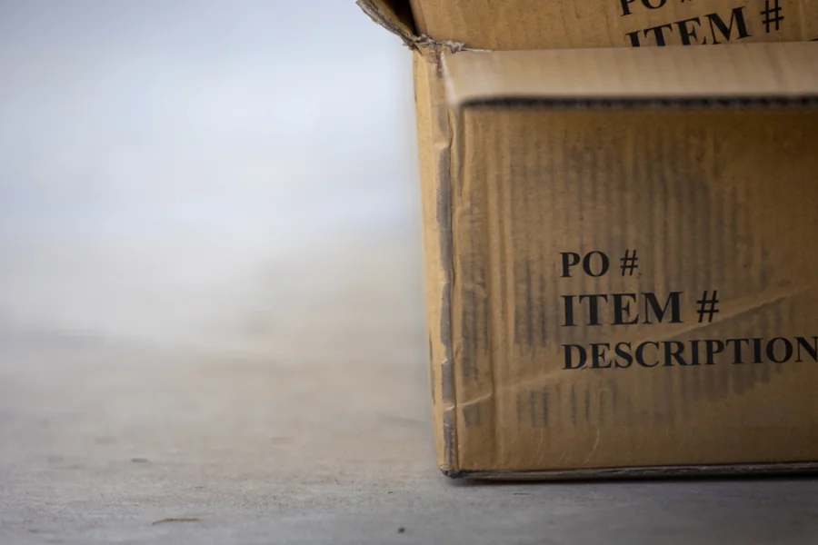 A plain brown cardboard shipping box